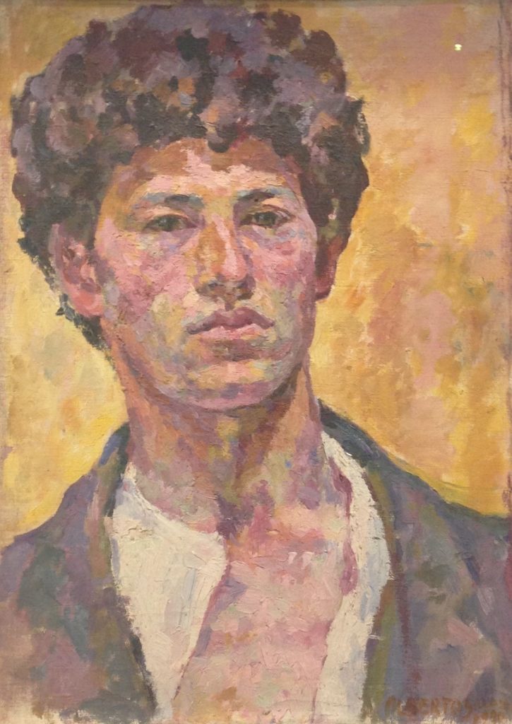 « Alberto Giacometti » Autoportrait-1920-Huile sur toile (41x30cm) Bâle, Fondation Beyeler  20ème billet | Balade avec GIACOMETTI ! 1 725x1024