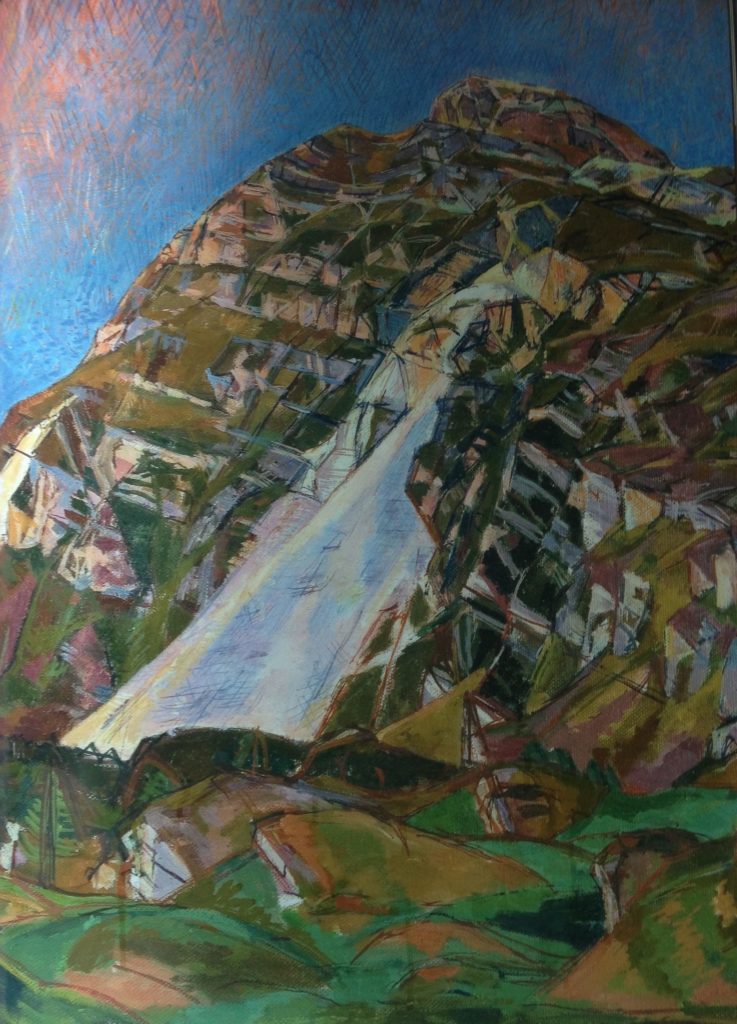 « La Montagne (détails) »Alberto Giacometti-vers 1930-Huile sur toile (60,1x50,4cm)-Paris, Fondation Alberto et Annette Giacometti  20ème billet | Balade avec GIACOMETTI ! 4 737x1024